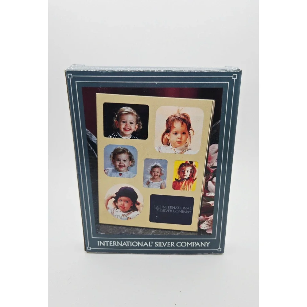 International Silver Company Goldtone Collage Frame 7 Mini Photo 88117767 NIB